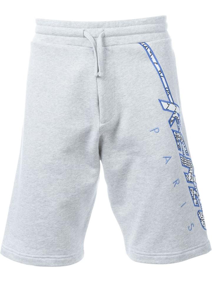Kenzo Kenzo Flash Shorts, Men's, Size: S, Grey, Cotton