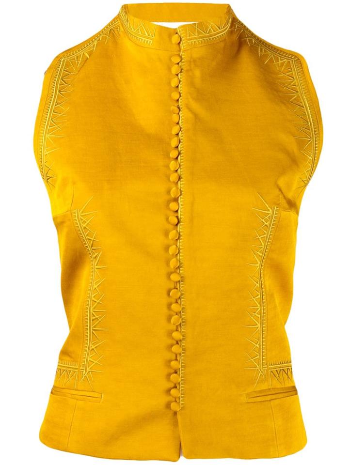 Haider Ackermann Fitted Waistcoat - Yellow