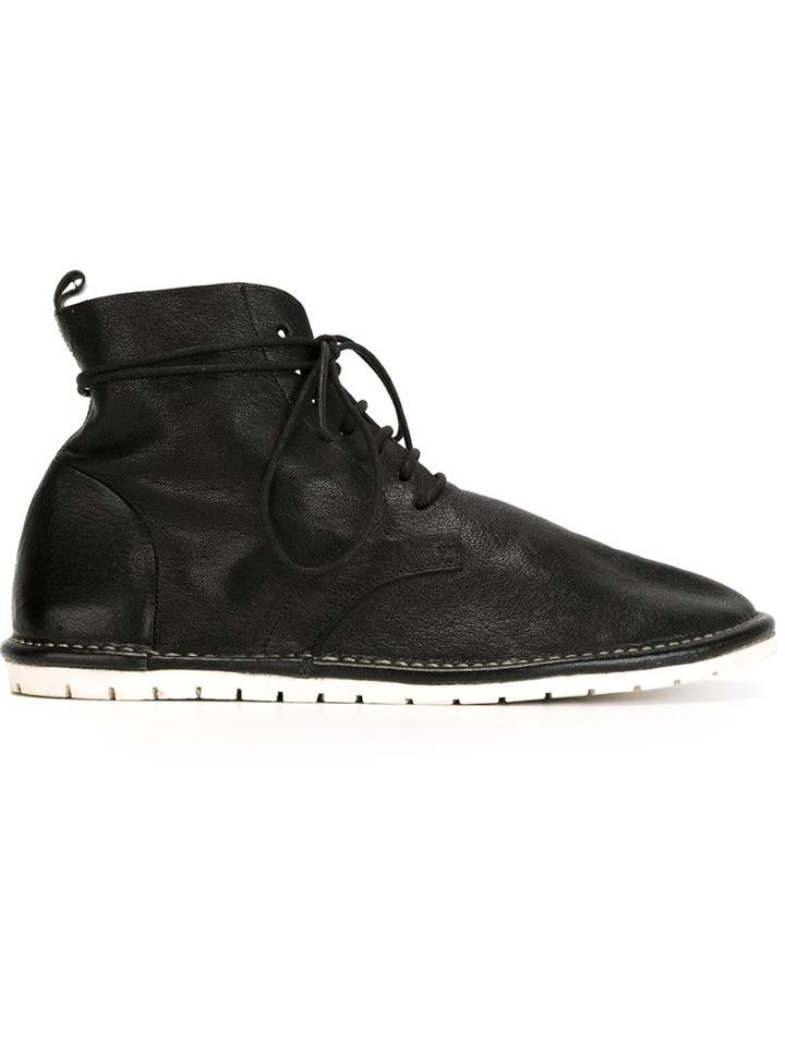 Marsèll Lace-up Ankle Boots, Men's, Size: 43, Black, Leather/rubber