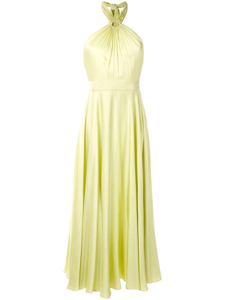 Reinaldo Lourenço Halterneck Midi Dress - Neutrals