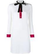Gucci Ribbon-trimmed Shift Dress - White