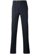 Pt01 - Slim-fit Trousers - Men - Cotton/linen/flax - 56, Blue, Cotton/linen/flax