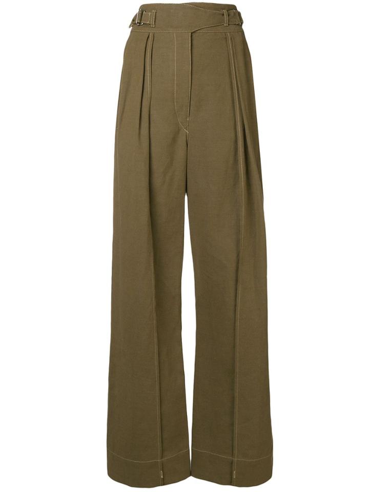 Lemaire Lemaire W183pa240lf280 643 Kaki Green Natural