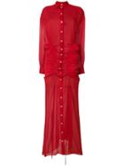 Y/project Gathered Maxi Shirt Dress