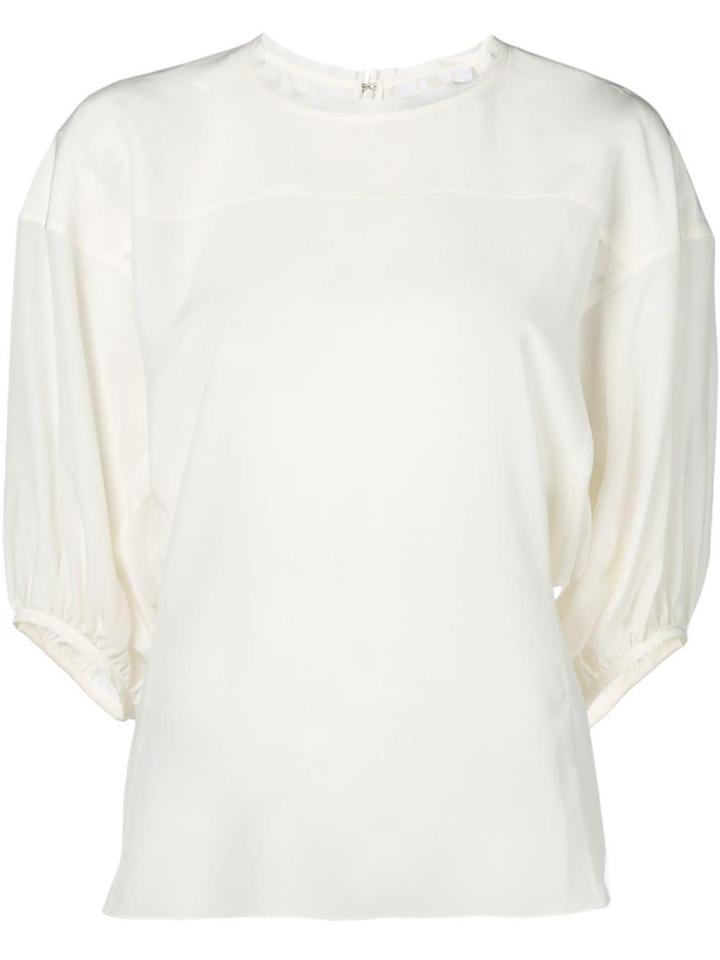 Chloé Three-quarter Sleeve Blouse - Neutrals