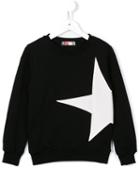Msgm Kids Star Print Sweatshirt, Boy's, Size: 8 Yrs, Black