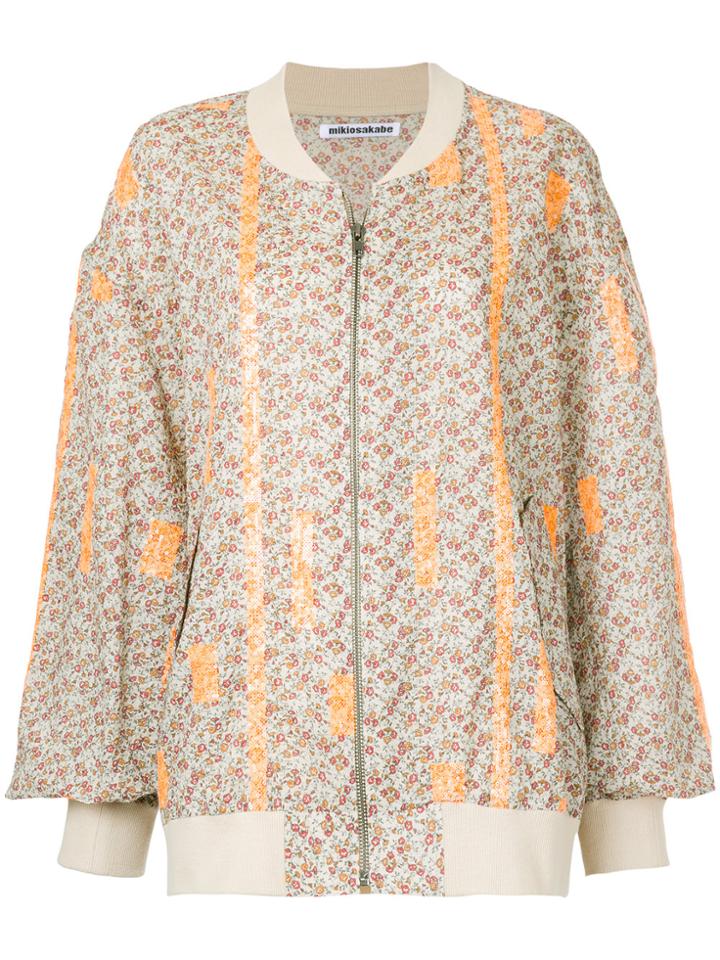 Mikio Sakabe Floral Print Bomber Jacket - Multicolour