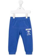 Moschino Kids Logo Print Trackpants, Boy's, Size: 18-24 Mth, Blue