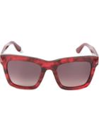 Valentino Valentino Garavani 'rockstud' Sunglasses, Women's, Red, Acetate