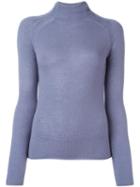 Forte Forte Slim-fit Turtleneck Jumper, Women's, Size: 1, Pink/purple, Cashmere