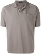 Zanone - Front Pocket Polo Shirt - Men - Cotton - 50, Brown, Cotton