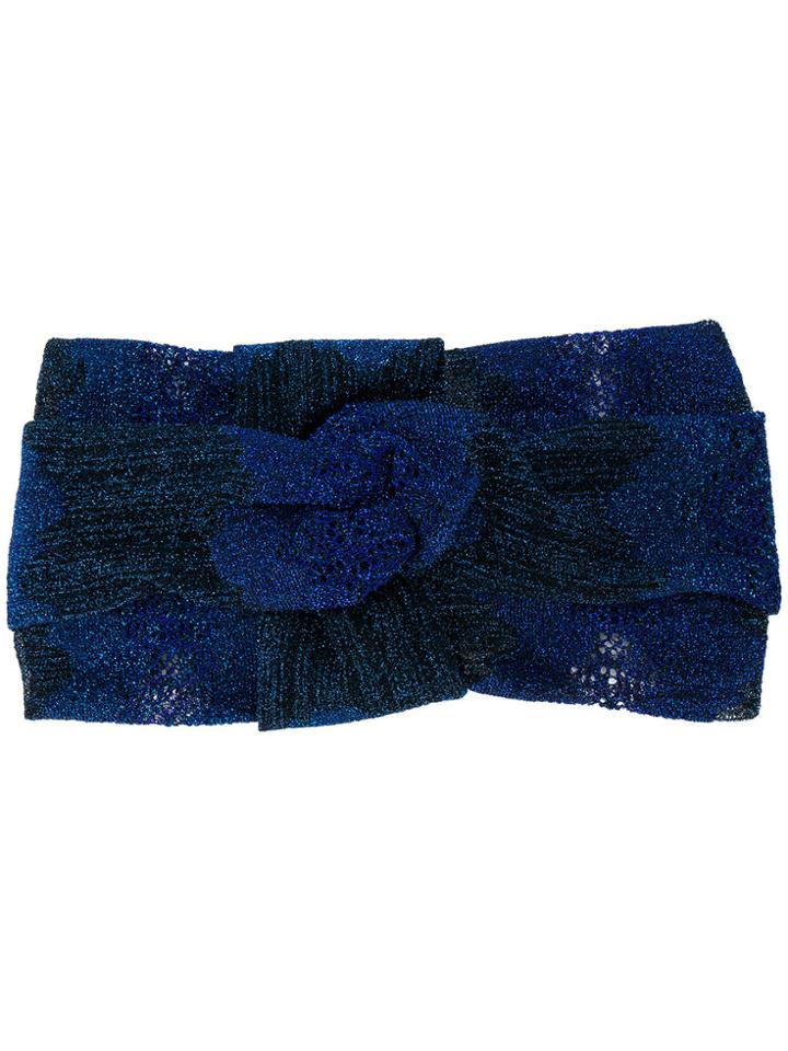 Missoni Glitter-effect Hairband - Blue