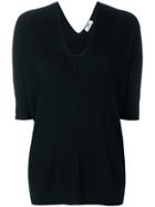 Sminfinity Deep V-neck T-shirt - Black