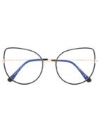 Tom Ford Eyewear Cat Eye Frame Glasses - Metallic