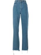 Chloé Wide Leg Jeans, Women's, Size: 36, Blue, Cotton/polyester