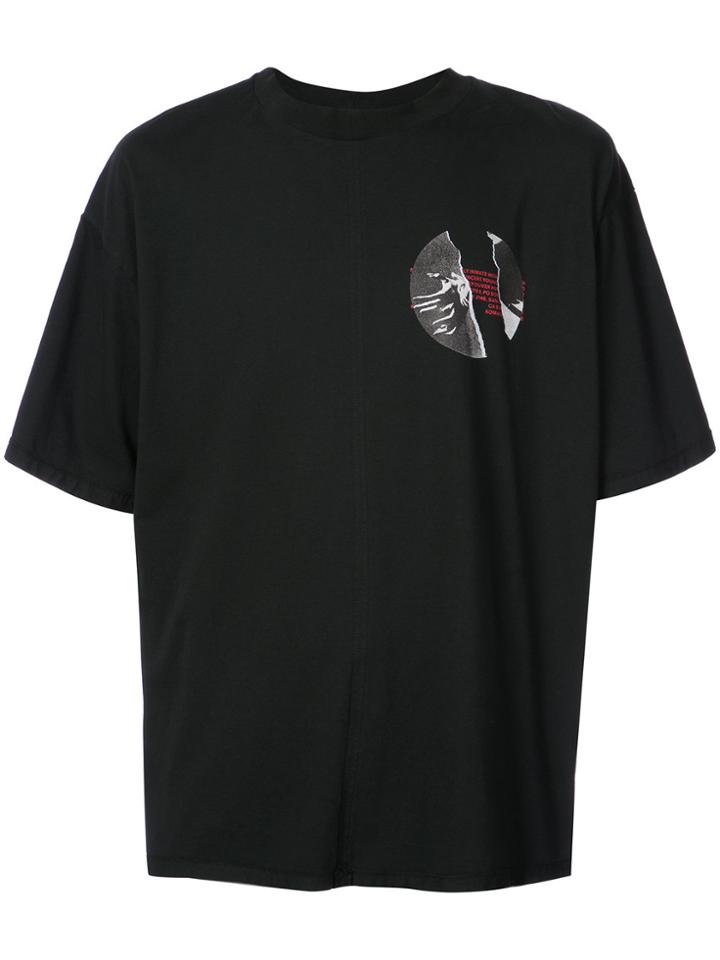 Komakino Chest Print T-shirt - Black