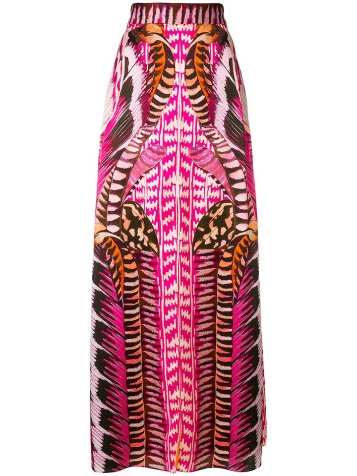 Temperley London Garden Leaf Maxi Skirt - Multicolour