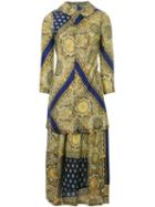 Comme Des Garçons Pre-owned Arabesque-print Skirt Suit - Blue
