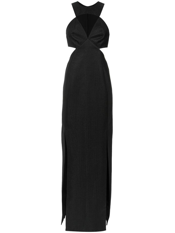 Tufi Duek Cut Out Details Gown - Black