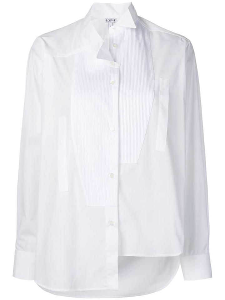 Loewe Asymmetric Tuxedo Shirt - White