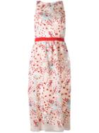 Si-jay - Floral Cinched Dress - Women - Polyester - 44, Nude/neutrals, Polyester