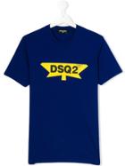 Dsquared2 Kids Teen Maple Leaf Logo T-shirt - Blue