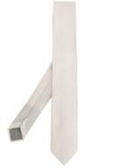 Dell'oglio Slim Interwoven Tie - White