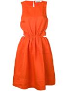 Jil Sander Sleeveless Flared Dress - Orange
