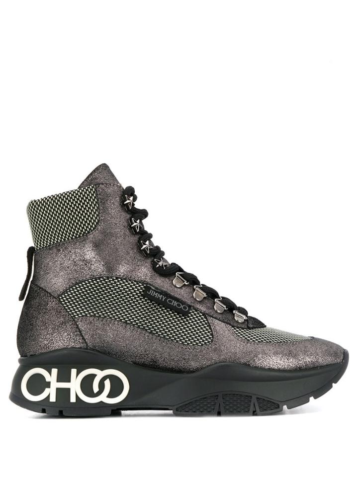 Jimmy Choo Inca Hi-top Sneakers - Grey