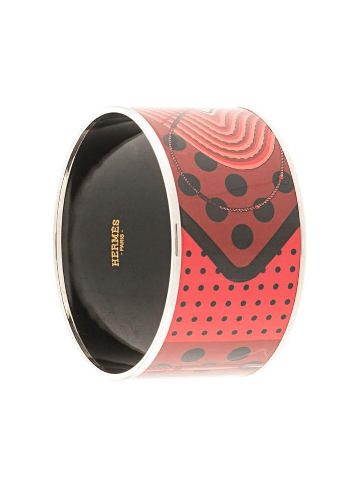 Hermès Pre-owned Enamel Cloisonne Ware Bangle - Red