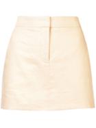 Tibi Canvas Short Skirt - Pink