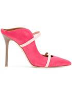 Malone Souliers Maureene Pointed Strap Mules - Pink & Purple