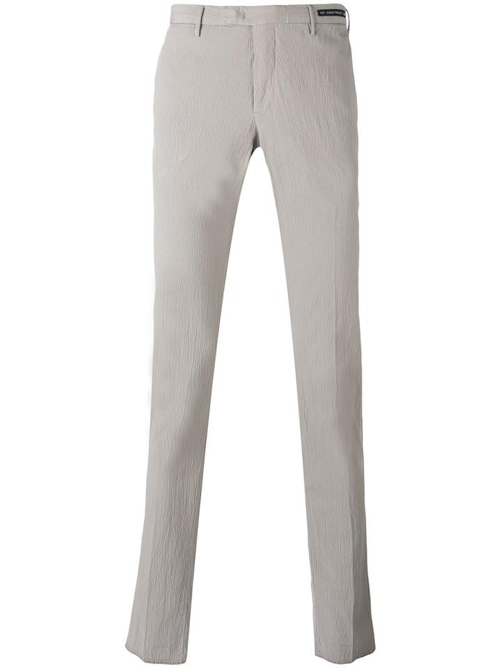 Pt01 - Straight-leg Trousers - Men - Cotton/spandex/elastane - 48, Nude/neutrals, Cotton/spandex/elastane