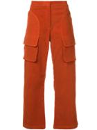 Sies Marjan Wide Leg Cropped Trousers - Yellow & Orange