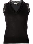 Lanvin Lace Detail Sleeveless Top