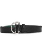 Burberry Grainy Leather D-ring Belt - Black