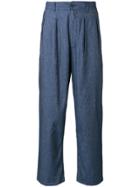 Universal Works Double Pleat Trousers - Blue