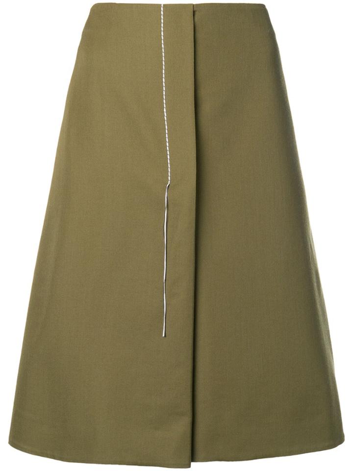 Marni Concealed Front Skirt - Green