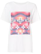 The Elder Statesman Cross Print T-shirt - White