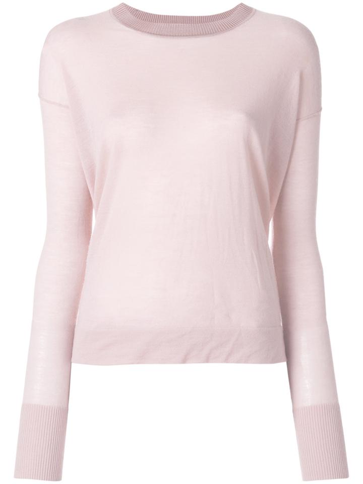 Forte Forte Crew Neck Jumper - Pink & Purple