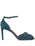 L'autre Chose Micro Studded Sandals - Blue