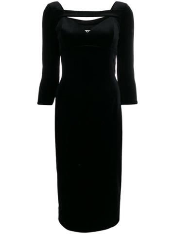 Le Petite Robe Di Chiara Boni Velvet Sweetheart Dress - Black