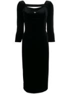 Le Petite Robe Di Chiara Boni Velvet Sweetheart Dress - Black