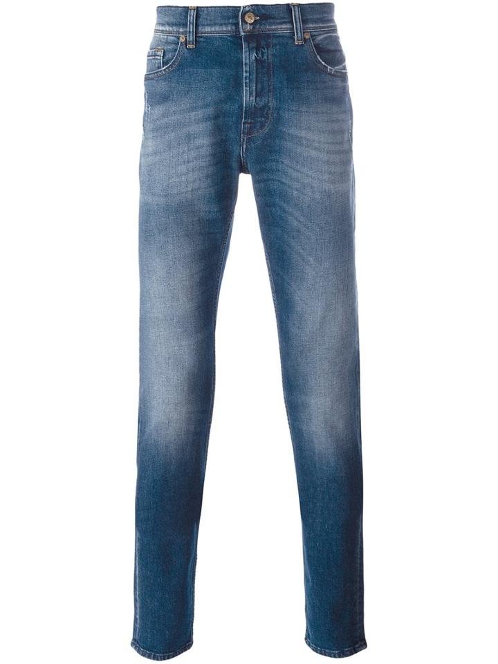 7 For All Mankind 'ronnie American Remaster' Jeans, Men's, Size: 32, Blue, Cotton/spandex/elastane