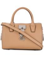Dkny Padlock Detail Tote Bag - Neutrals