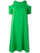 P.a.r.o.s.h. Cold-shoulder Dress, Size: Large, Green, Polyester