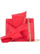 No21 Knotted Square Clutch - Red