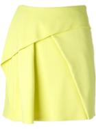 Kenzo Pleated Front Skirt, Women's, Size: 40, Green, Acetate/viscose/polyester