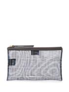 Fendi Ff Pattern Mesh Pouch - Blue
