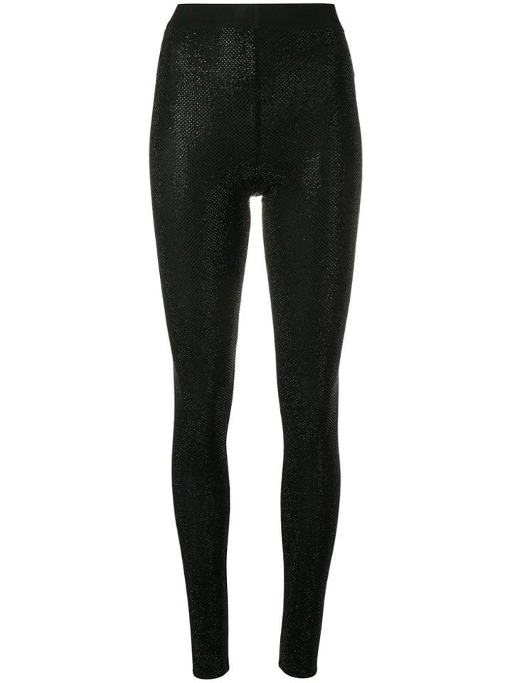 Alexandre Vauthier Microcrystal Leggings - Black